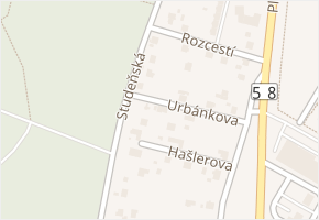 Studeňská v obci Ostrava - mapa ulice