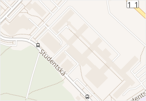 Studentská v obci Ostrava - mapa ulice
