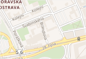 Švabinského v obci Ostrava - mapa ulice