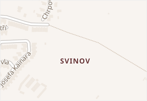 Svinov v obci Ostrava - mapa části obce