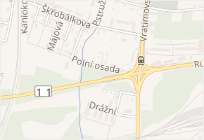 Těsná v obci Ostrava - mapa ulice
