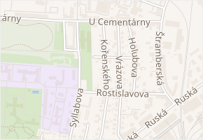Thomayerova v obci Ostrava - mapa ulice