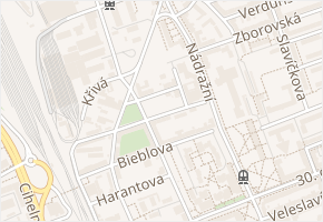 Tolstého v obci Ostrava - mapa ulice