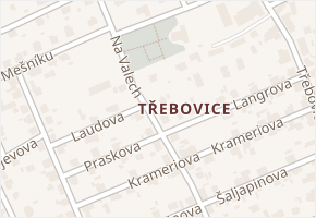 Třebovice v obci Ostrava - mapa městské části