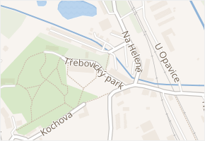 Třebovický park v obci Ostrava - mapa ulice