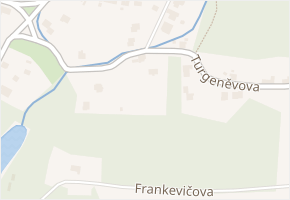 Turgeněvova v obci Ostrava - mapa ulice