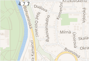 U Domova v obci Ostrava - mapa ulice