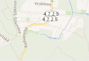 U Hrušky v obci Ostrava - mapa ulice