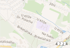 U Kříže v obci Ostrava - mapa ulice
