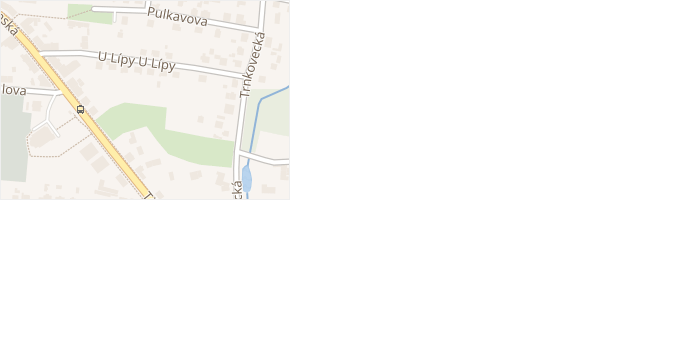 U Lípy v obci Ostrava - mapa ulice