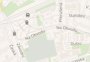U Nádraží v obci Ostrava - mapa ulice