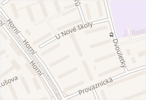 U Nové školy v obci Ostrava - mapa ulice