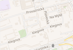 U Prodejny v obci Ostrava - mapa ulice