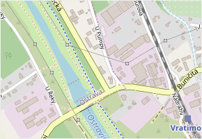 U Pumpy v obci Ostrava - mapa ulice