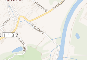 U Splavu v obci Ostrava - mapa ulice