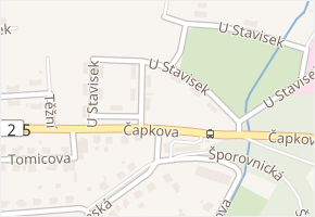U Stavisek v obci Ostrava - mapa ulice
