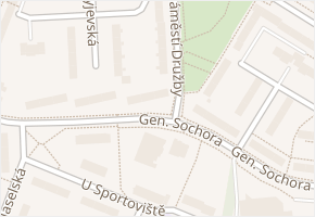 U Vozovny v obci Ostrava - mapa ulice
