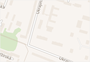 Ukrajinská v obci Ostrava - mapa ulice