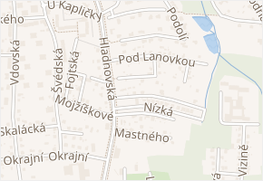 Úpadní v obci Ostrava - mapa ulice