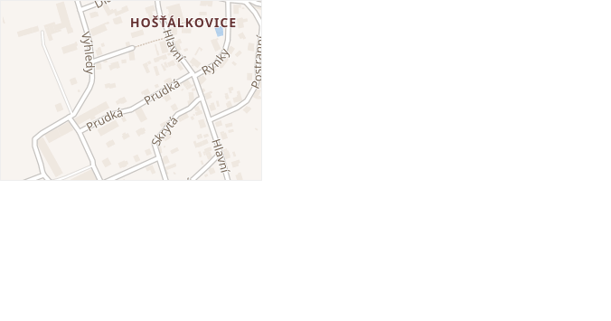 V Ústraní v obci Ostrava - mapa ulice