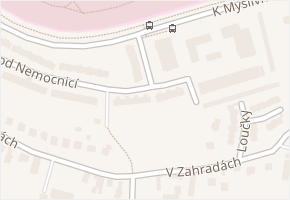 V Zahradách v obci Ostrava - mapa ulice