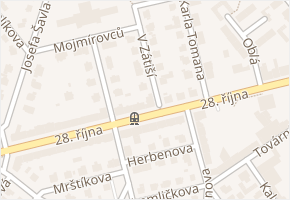 V Zátiší v obci Ostrava - mapa ulice