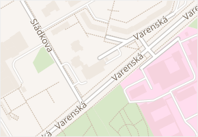 Varenská v obci Ostrava - mapa ulice