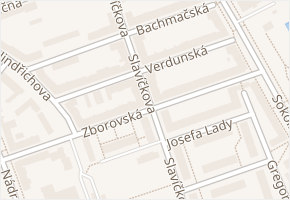 Verdunská v obci Ostrava - mapa ulice