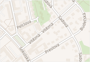 Vítězná v obci Ostrava - mapa ulice
