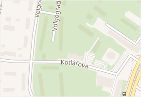 Volgogradská v obci Ostrava - mapa ulice