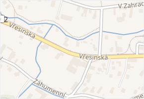 Vřesinská v obci Ostrava - mapa ulice