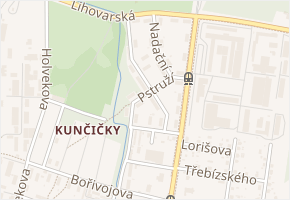 Výhradní v obci Ostrava - mapa ulice