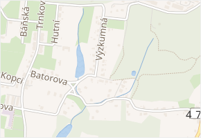 Výzkumná v obci Ostrava - mapa ulice