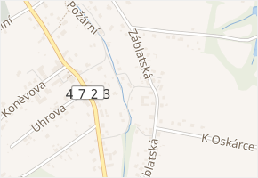 Záblatská v obci Ostrava - mapa ulice
