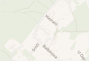 Žaludová v obci Ostrava - mapa ulice