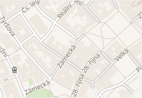 Zámecká v obci Ostrava - mapa ulice