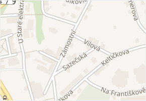 Zámostní v obci Ostrava - mapa ulice