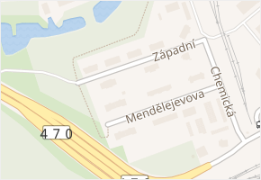 Západní v obci Ostrava - mapa ulice