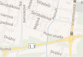 Zdaru v obci Ostrava - mapa ulice
