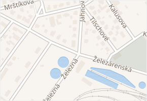 Železárenská v obci Ostrava - mapa ulice