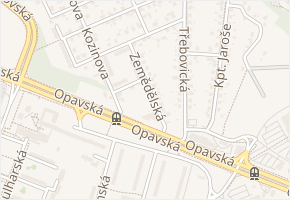 Zemědělská v obci Ostrava - mapa ulice