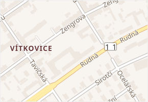 Zengrova v obci Ostrava - mapa ulice