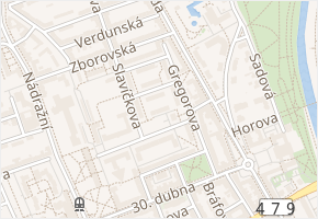 Ženíškova v obci Ostrava - mapa ulice