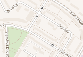 Žilinská v obci Ostrava - mapa ulice