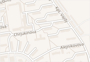 Žoluděvova v obci Ostrava - mapa ulice