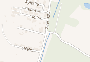 Zvěřinská v obci Ostrava - mapa ulice