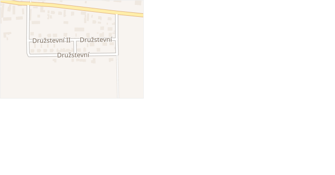 Družstevní v obci Ostřešany - mapa ulice