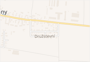 Družstevní II v obci Ostřešany - mapa ulice