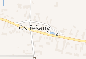 Ostřešany v obci Ostřešany - mapa části obce