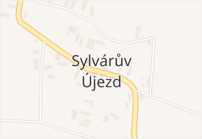 Sylvárův Újezd v obci Ostroměř - mapa části obce